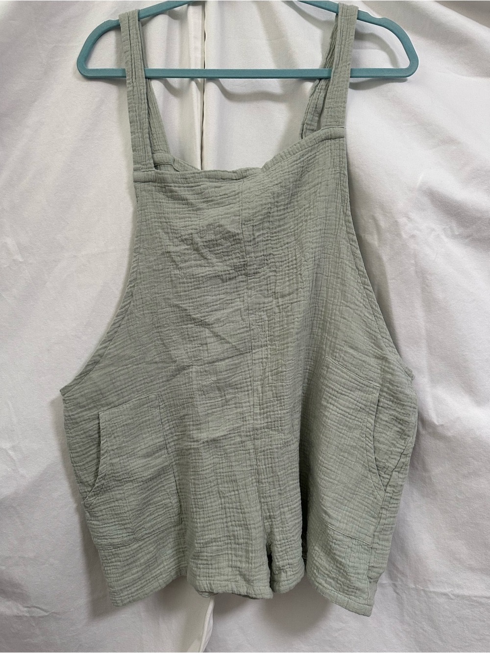 Nicole Miller Sage Green Gauze Jumpsuit